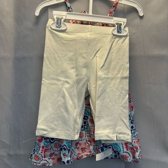 Artisan NY Floral Patterned Kids Dress and shorts set- Pink and Blue, size 2T - Picture 6 of 9